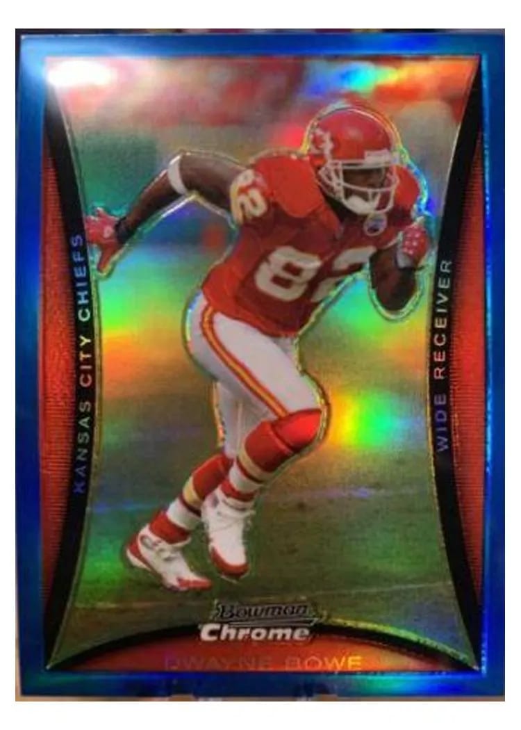 2008 Bowman Chrome Dwayne Bowe #BC183 card