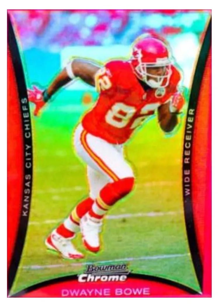 2008 Bowman Chrome Dwayne Bowe #BC183 card