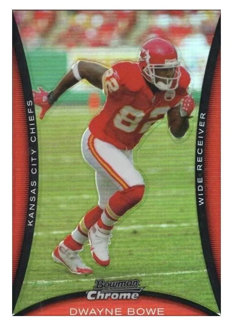 2008 Bowman Chrome Dwayne Bowe #BC183 card