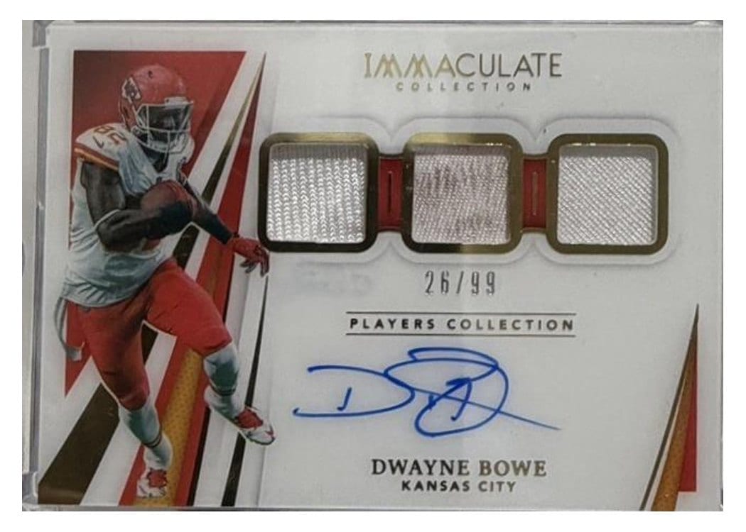 2021 Panini Immaculate Collection Immaculate Players Collection Autographs Dwayne Bowe #IPC-DB card