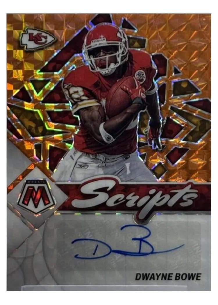 2022 Panini Mosaic Scripts Dwayne Bowe #S-DB card