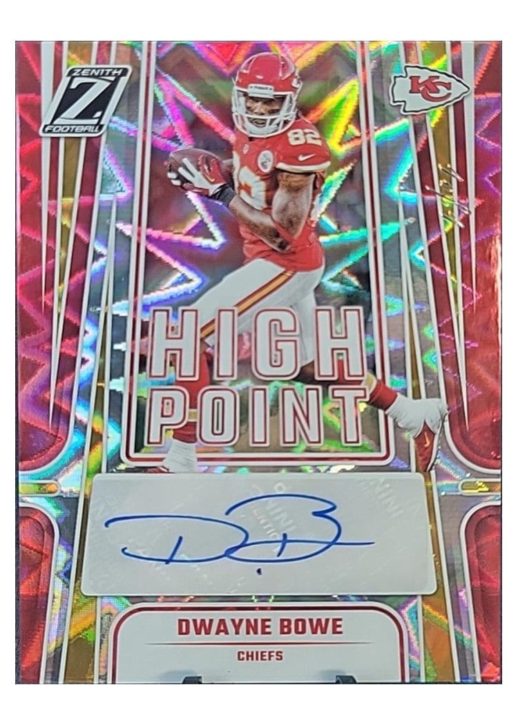 2024 Panini Zenith High Point Signatures Dwayne Bowe #HPS-DBE card