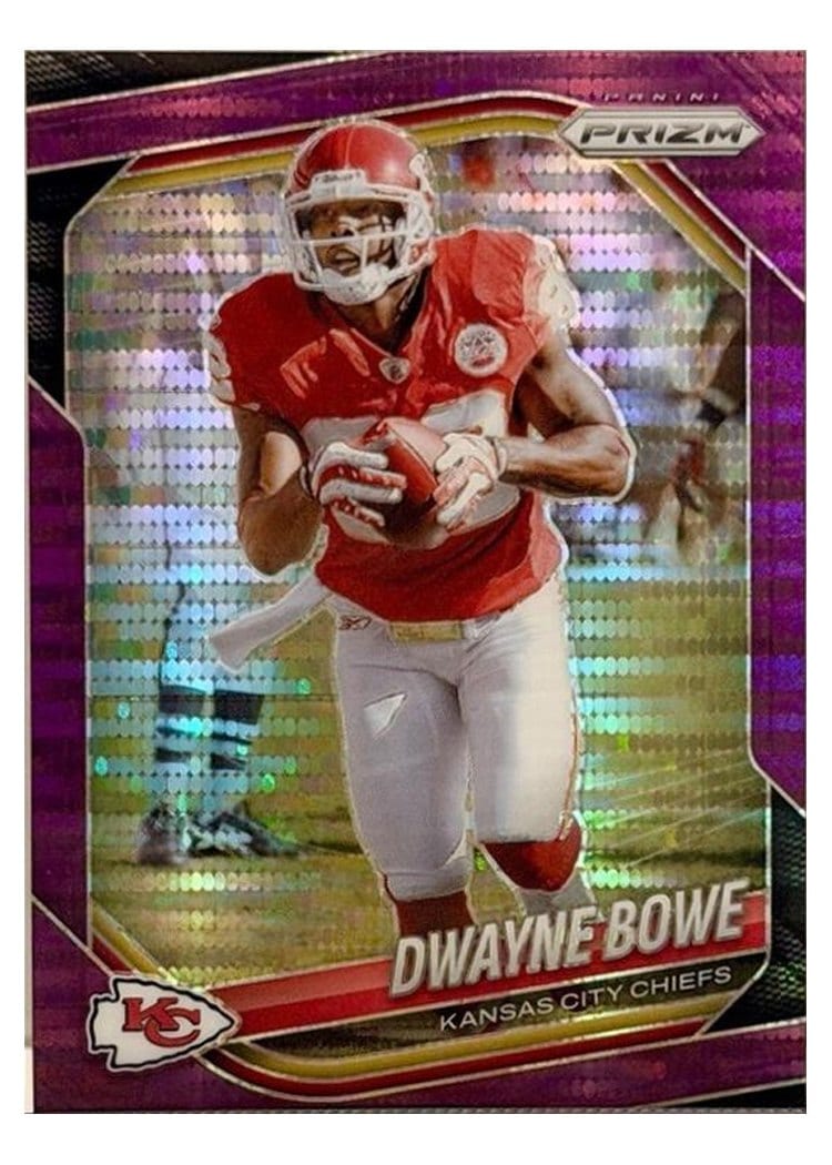 2025 Panini Prizm Base Set Dwayne Bowe Purple Pulsar #46 card