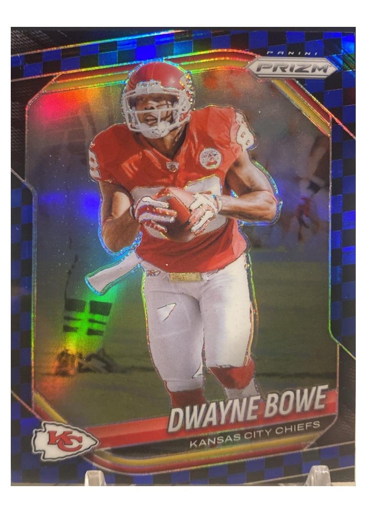 2025 Panini Prizm Base Set Dwayne Bowe Black Blue Checker #46 card