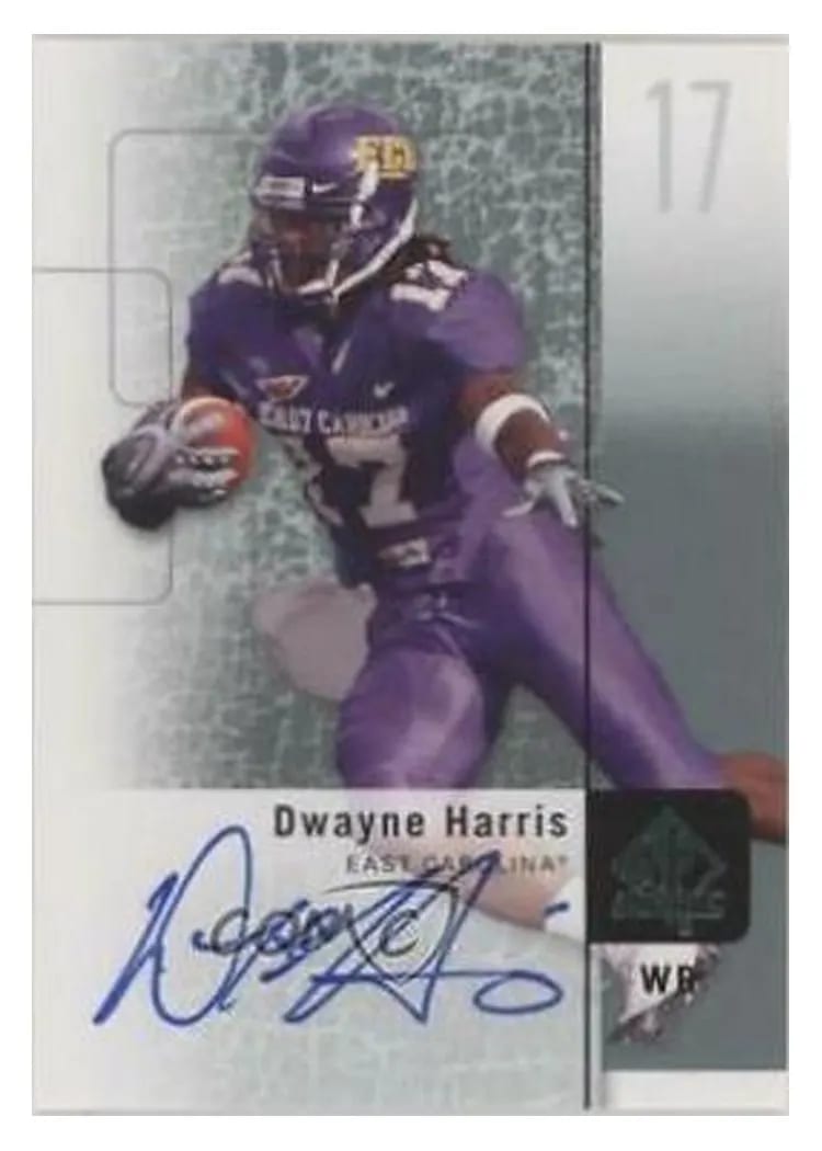 2011 SP Authentic Dwayne Harris Autograph #6 card
