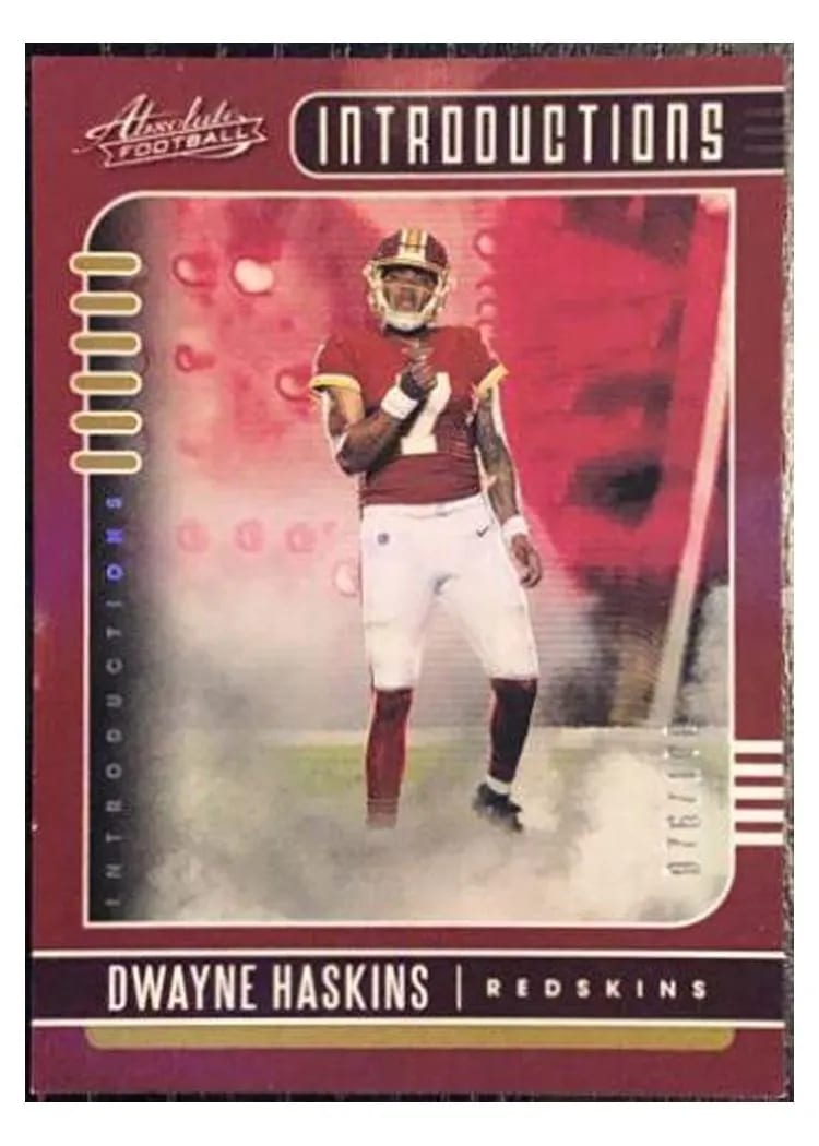2019 Panini Absolute Introductions Dwayne Haskins #9 card