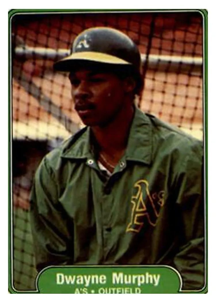 1982 Fleer Dwayne Murphy #101 card