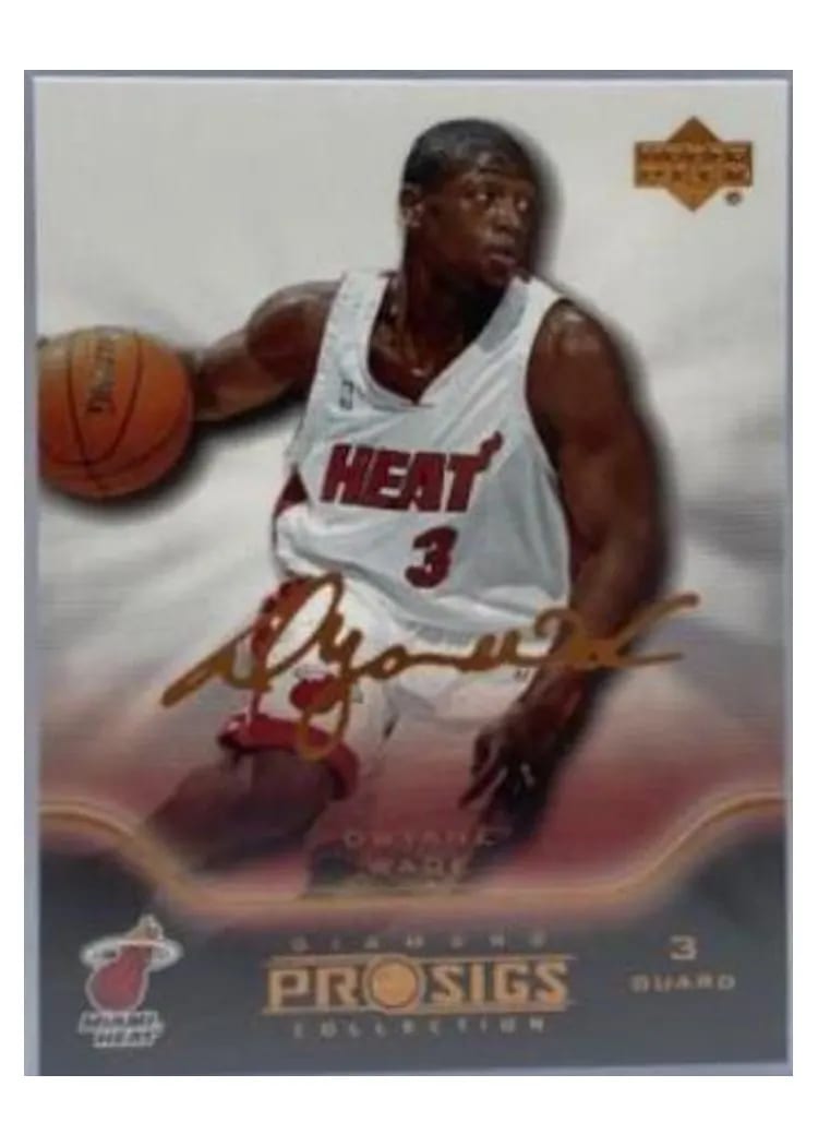 2004 Upper Deck Pro Sigs dwayne wade #44 card