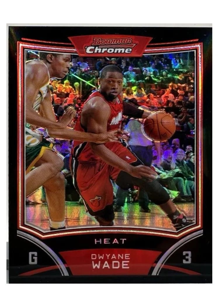 2008 Bowman Chrome Dwayne Wade #100 card