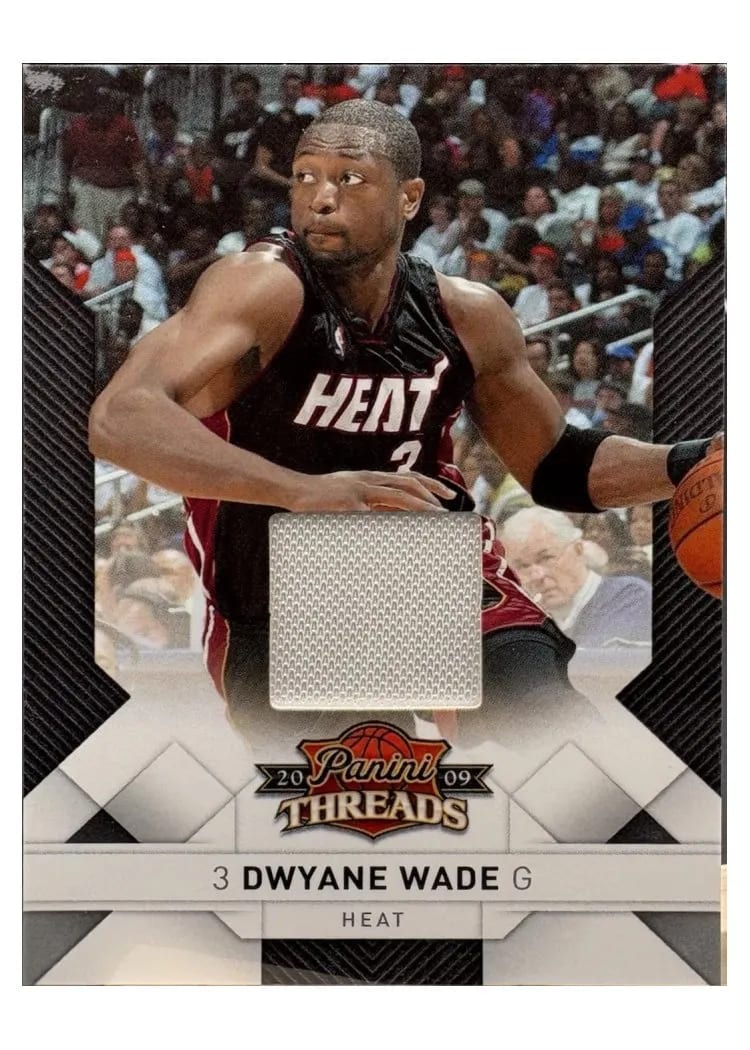 2009 Panini Threads Dwayne Wade Jersey #2 card