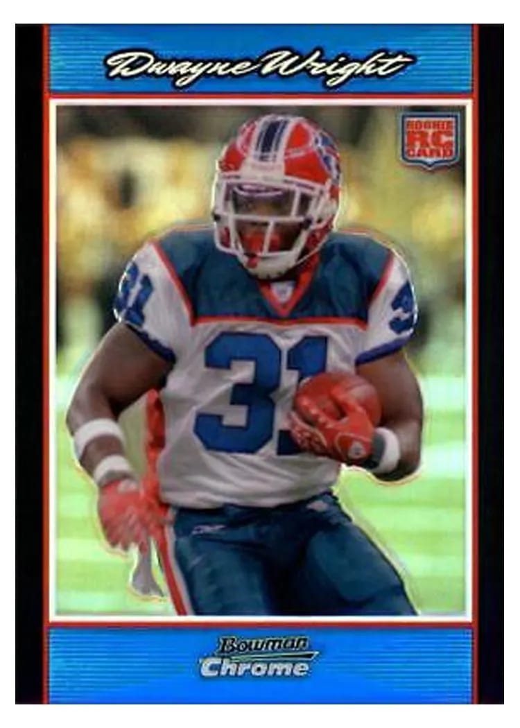 2007 Bowman Chrome Dwayne Wright #BC99 card