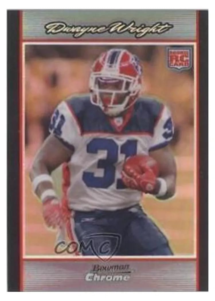 2007 Bowman Chrome Dwayne Wright #BC99 card