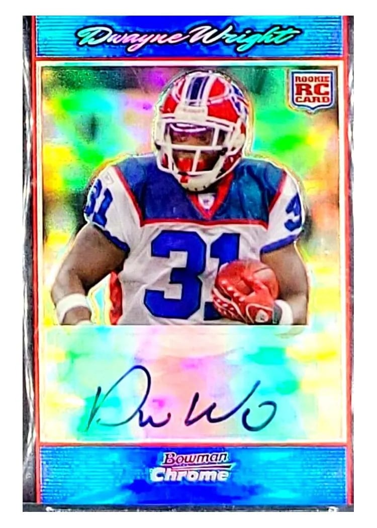 2007 Bowman Chrome Dwayne Wright #BC99 card