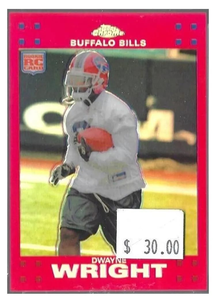 2007 Topps Chrome Dwayne Wright #TC189 card