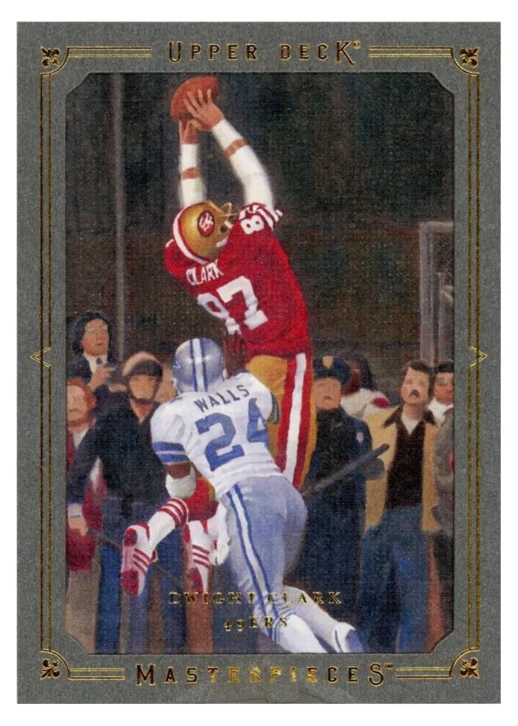 2008 Upper Deck Masterpieces Dwight Clark Framed Black #28