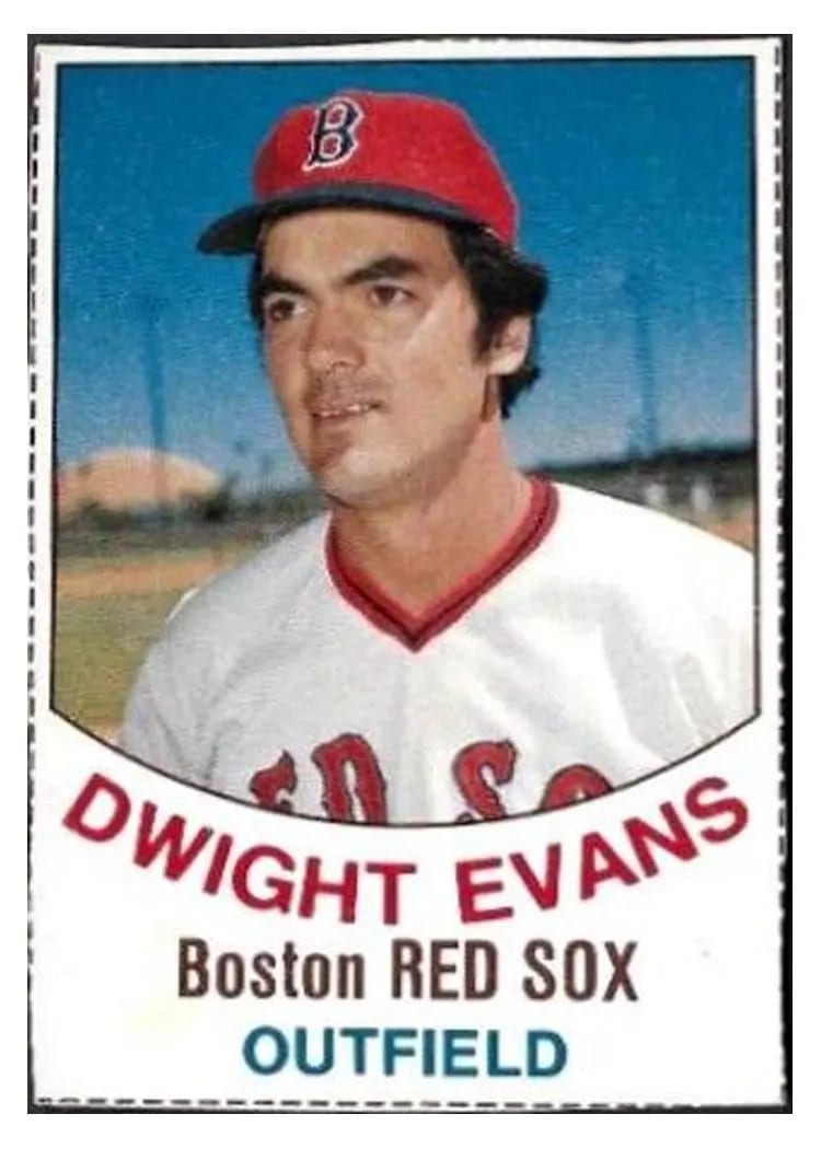1977 Hostess Dwight Evans #21 card