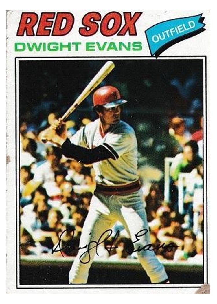 1977 Topps Dwight Evans #25 card