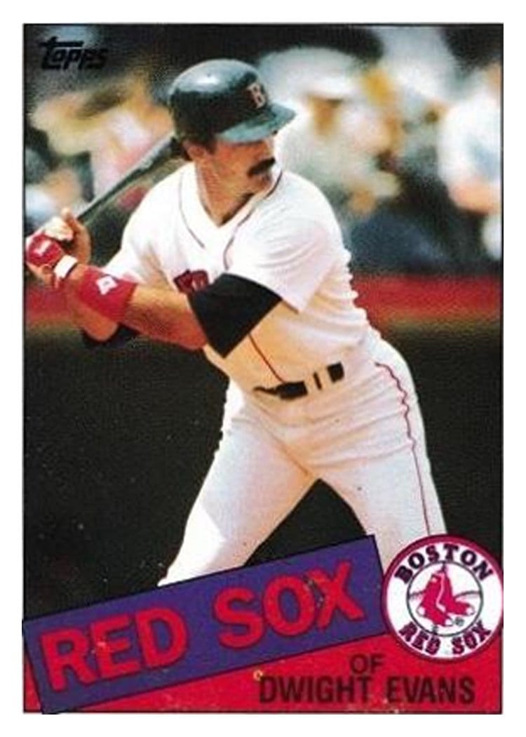 1985 Topps Dwight Evans #580 card