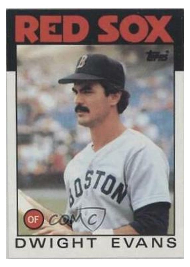 1986 Topps Dwight Evans #60 card