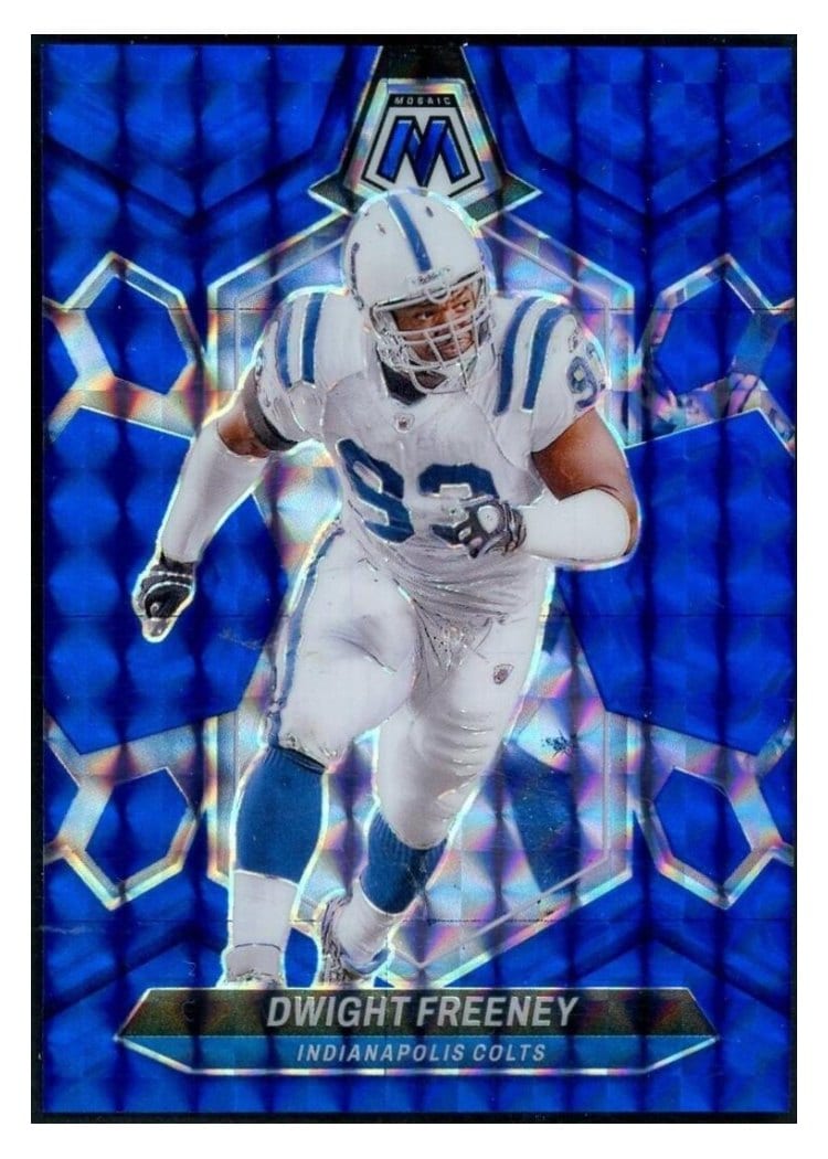 2024 Panini Mosaic Base Set Dwight Freeney Blue #231 card