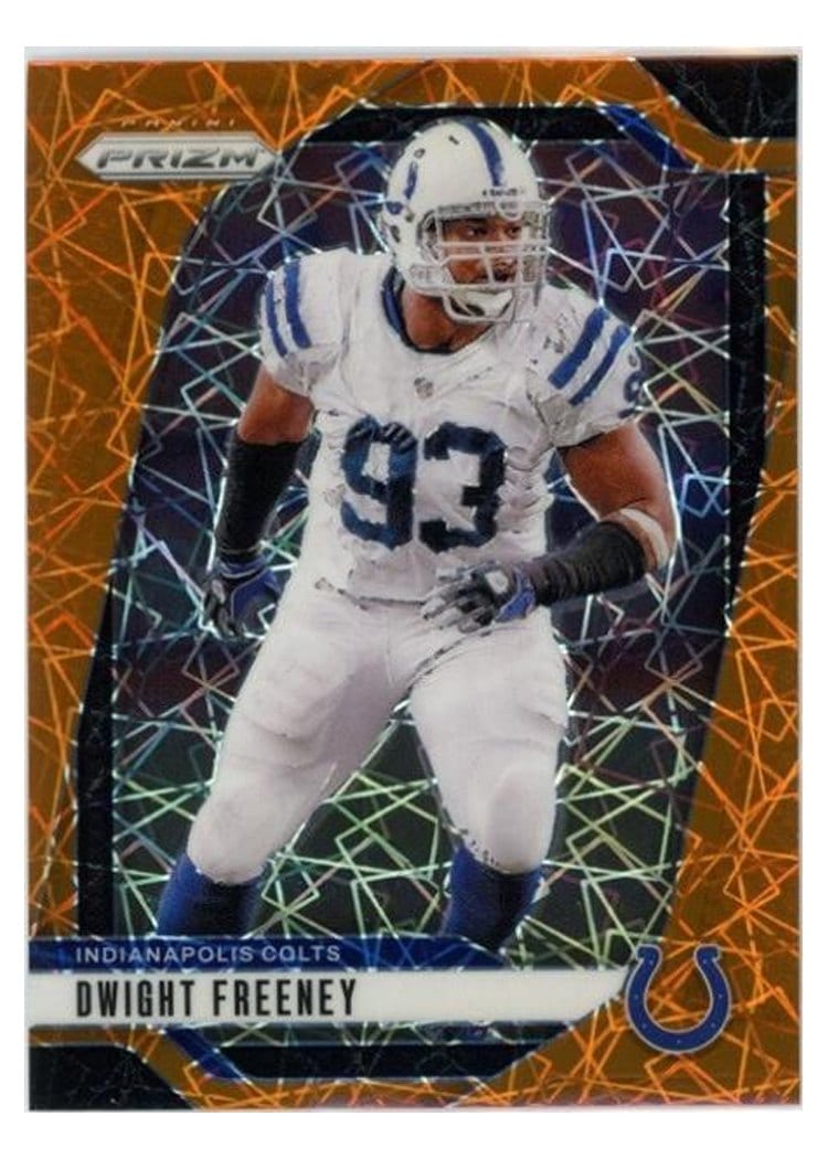 2024 Panini Prizm Base Set Dwight Freeney Orange Lazer #127 card