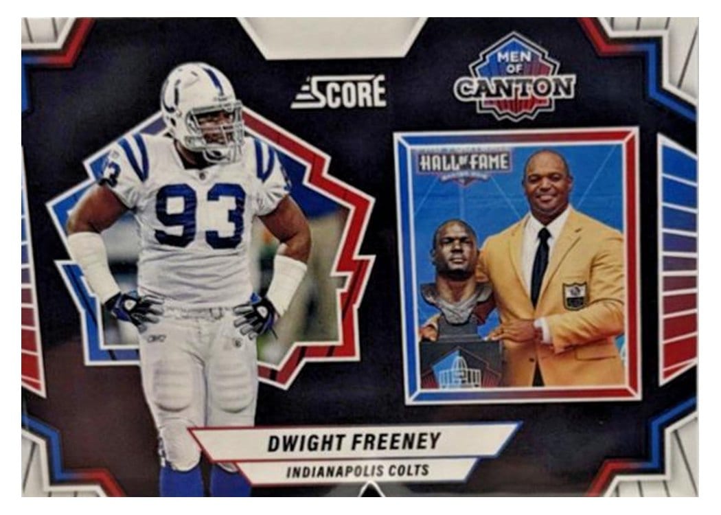 2025 Score Men of Canton Dwight Freeney #5 card