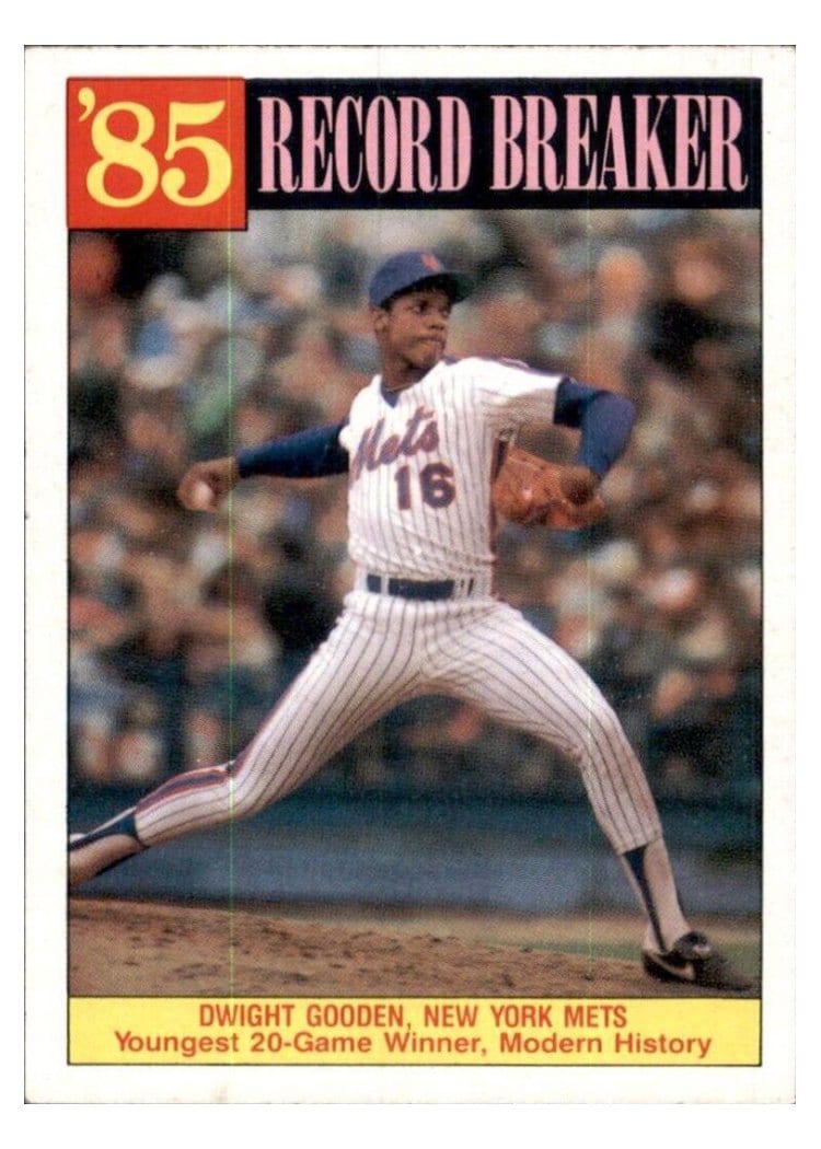 1986 Topps Dwight Gooden #202 card