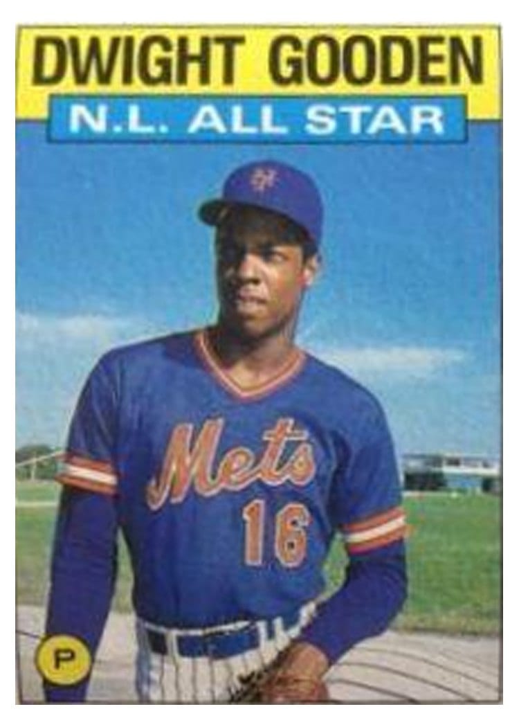 1986 Topps Dwight Gooden #709 card