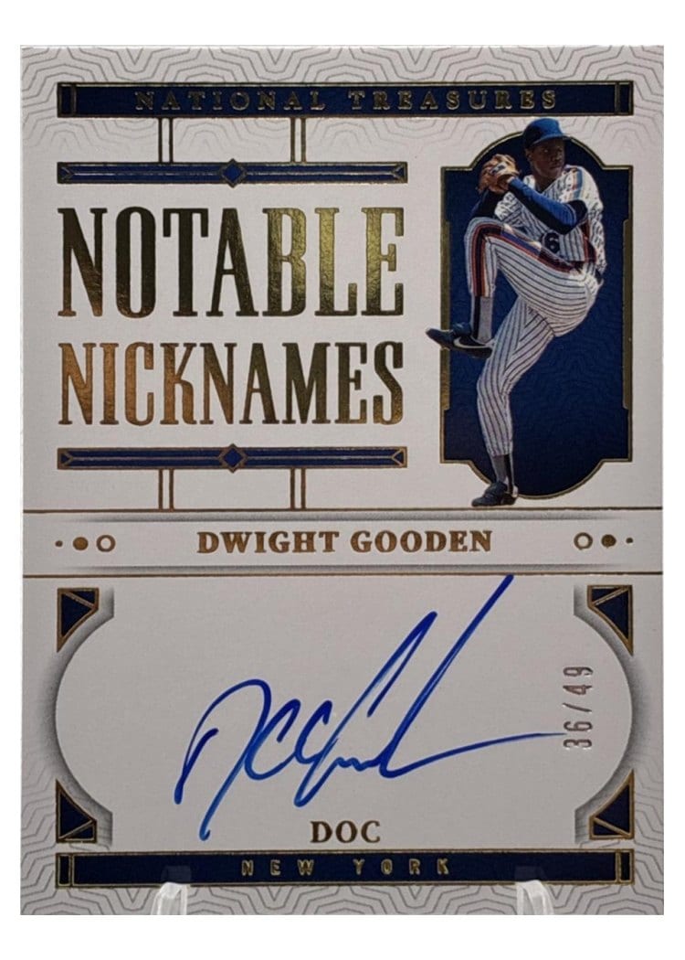 2024 Panini National Treasures Notable Nicknames Dwight Gooden #24 card