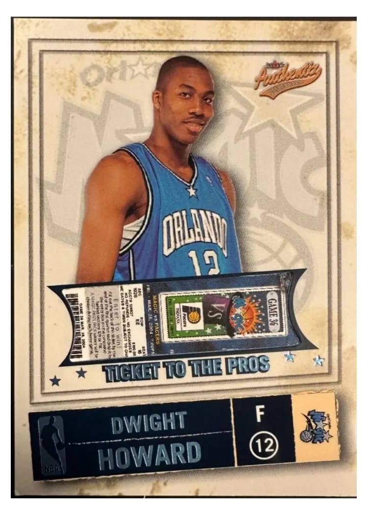 2004 Fleer Authentix Dwight Howard #129 card