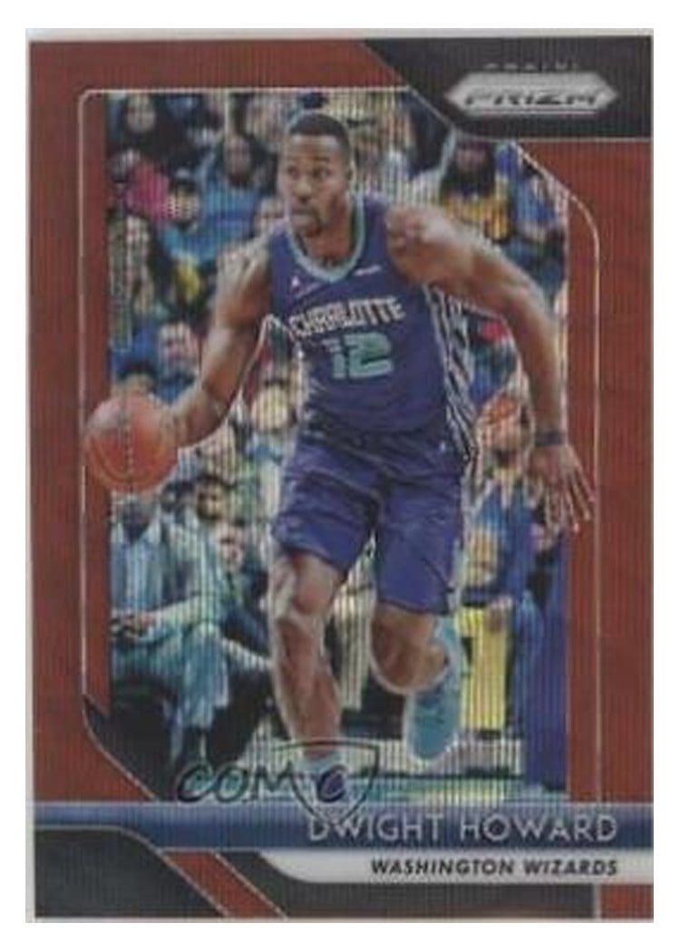 2018-19 Panini Prizm Base Set Dwight Howard Ruby Wave #293 card