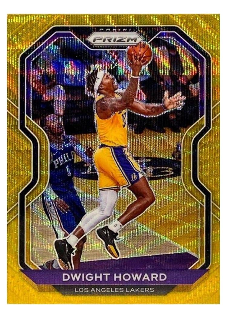 2020-21 Panini Prizm Base Set Dwight Howard Gold Wave Prizm #175 card