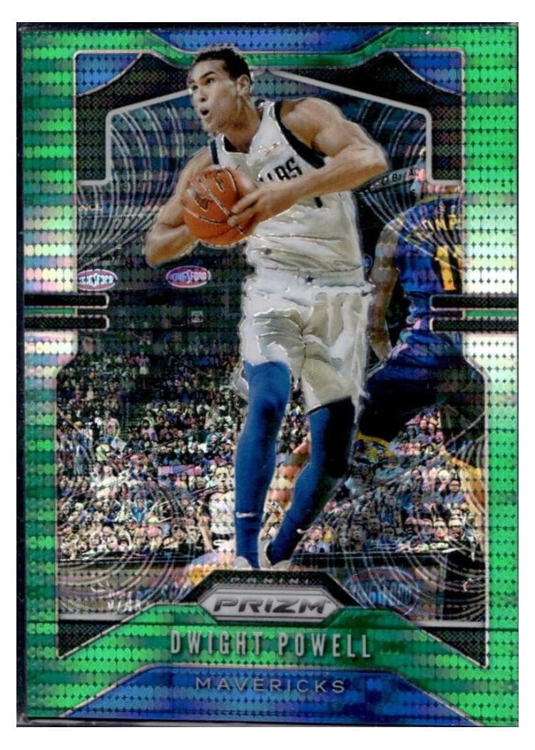 2019-20 Panini Prizm Base Set Dwight Powell Green Pulsar #81 card