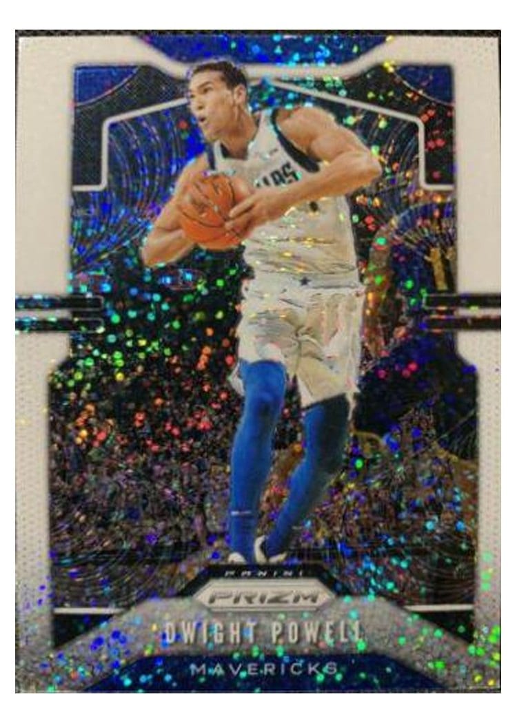 2019-20 Panini Prizm Base Set Dwight Powell White Sparkle Prizm #81 card