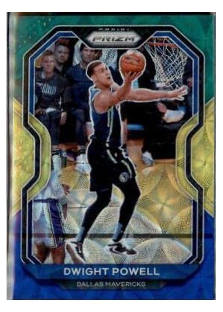 2020-21 Panini Prizm Base Set Dwight Powell Choice Blue, Yellow, Green Prizm #83 card