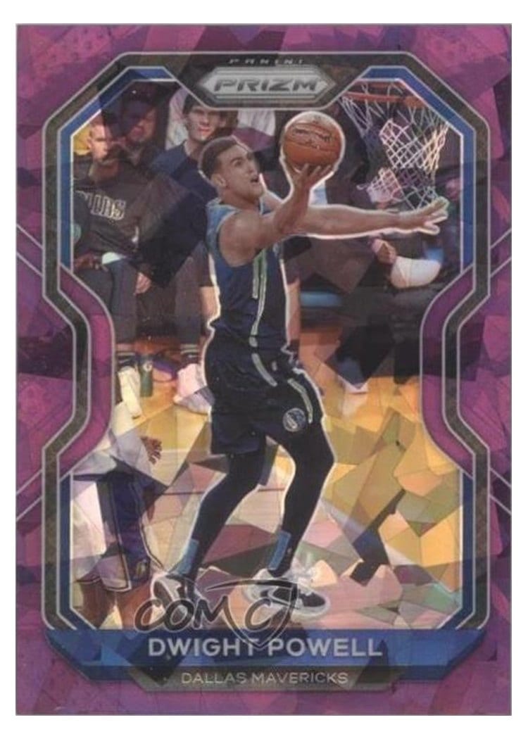 2020-21 Panini Prizm Base Set Dwight Powell Purple Ice Prizm #83 card