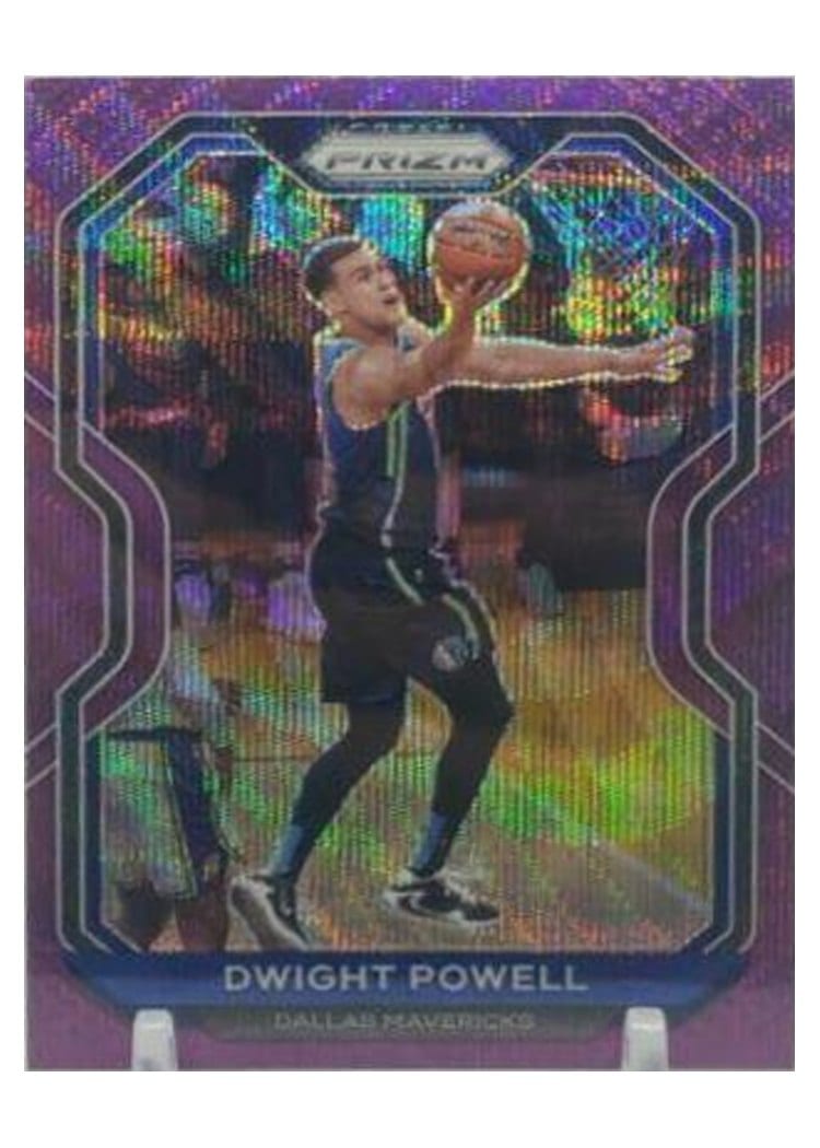 2020-21 Panini Prizm Base Set Dwight Powell Purple Wave Prizm #83 card