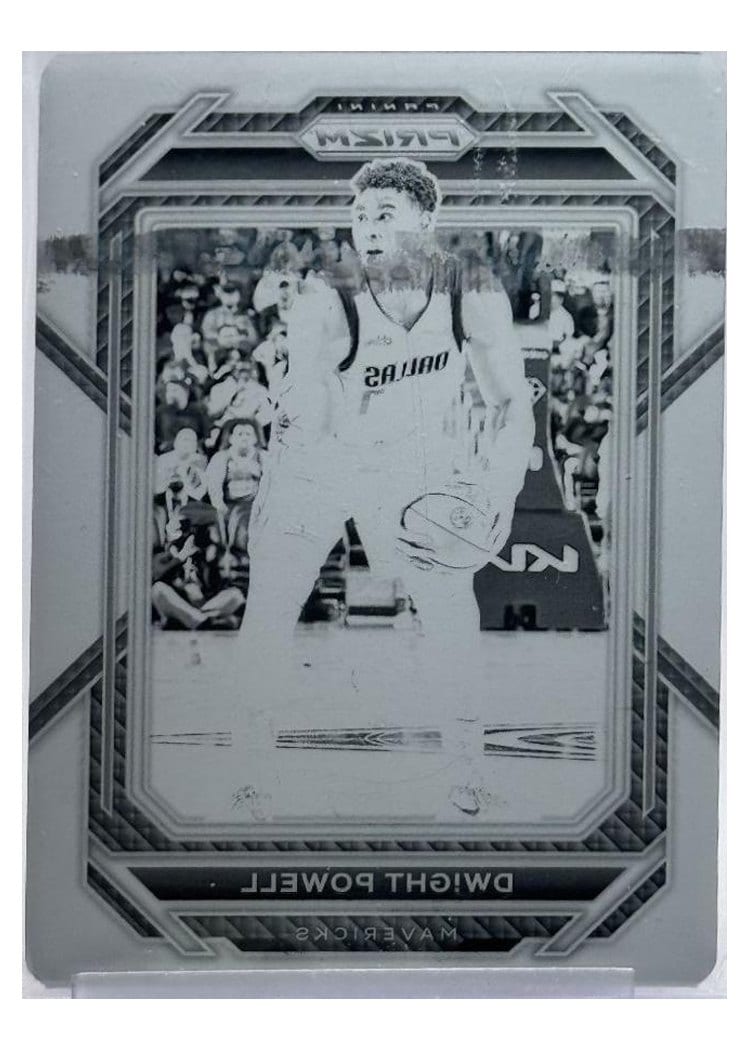 2022-23 Panini Prizm Base Set Dwight Powell Black Gold Prizm #187 card