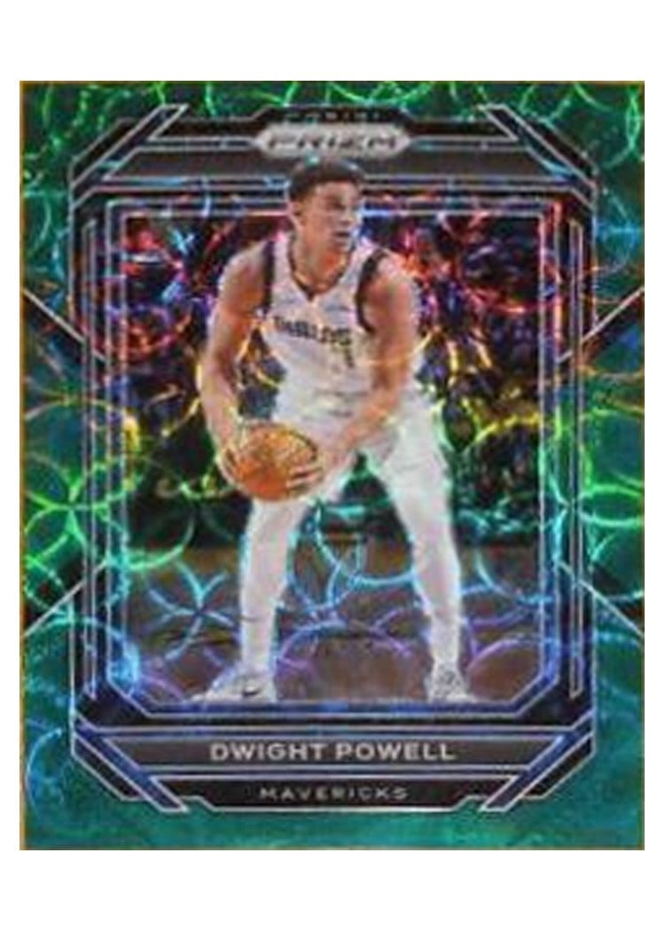 2022-23 Panini Prizm Base Set Dwight Powell Choice Green Prizm #187 card