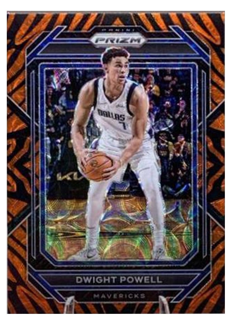 2022-23 Panini Prizm Base Set Dwight Powell Choice Tiger Stripe Prizm #187 card