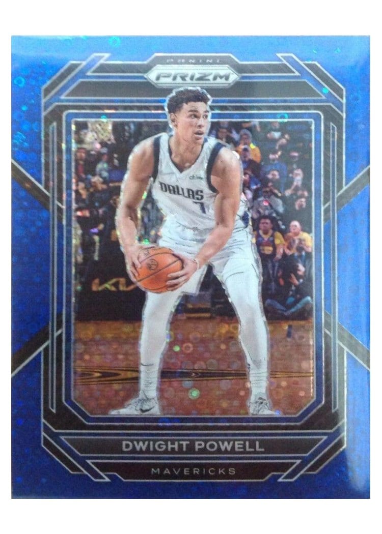 2022-23 Panini Prizm Base Set Dwight Powell Fast Break Blue Prizm #187 card