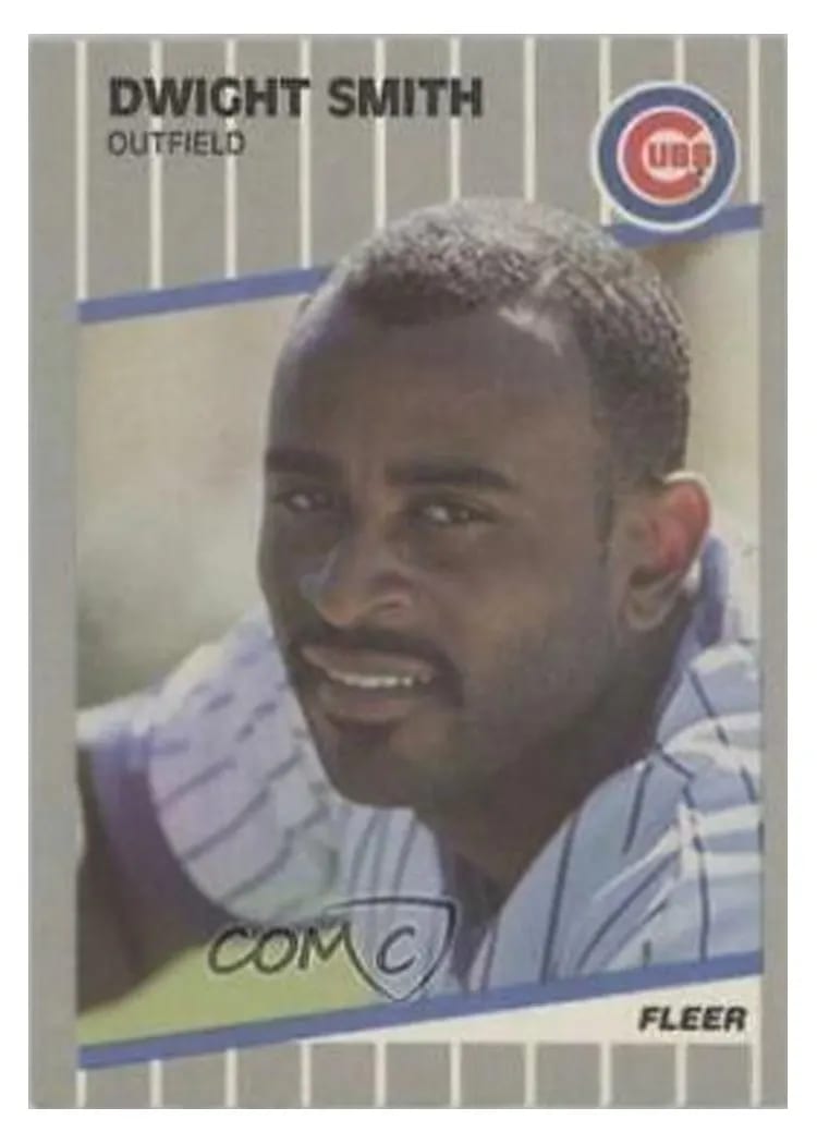 1989 Fleer Update Dwight Smith #U-79 card