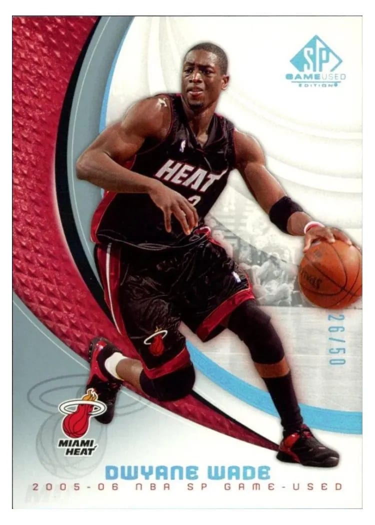 2005 SP Game Used Dwyane Wade #51 card