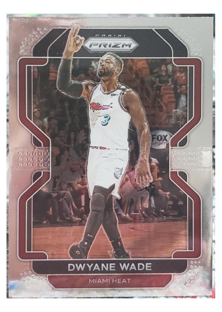 2021-22 Panini Prizm Base Set Dwyane Wade Silver Wave #269 card