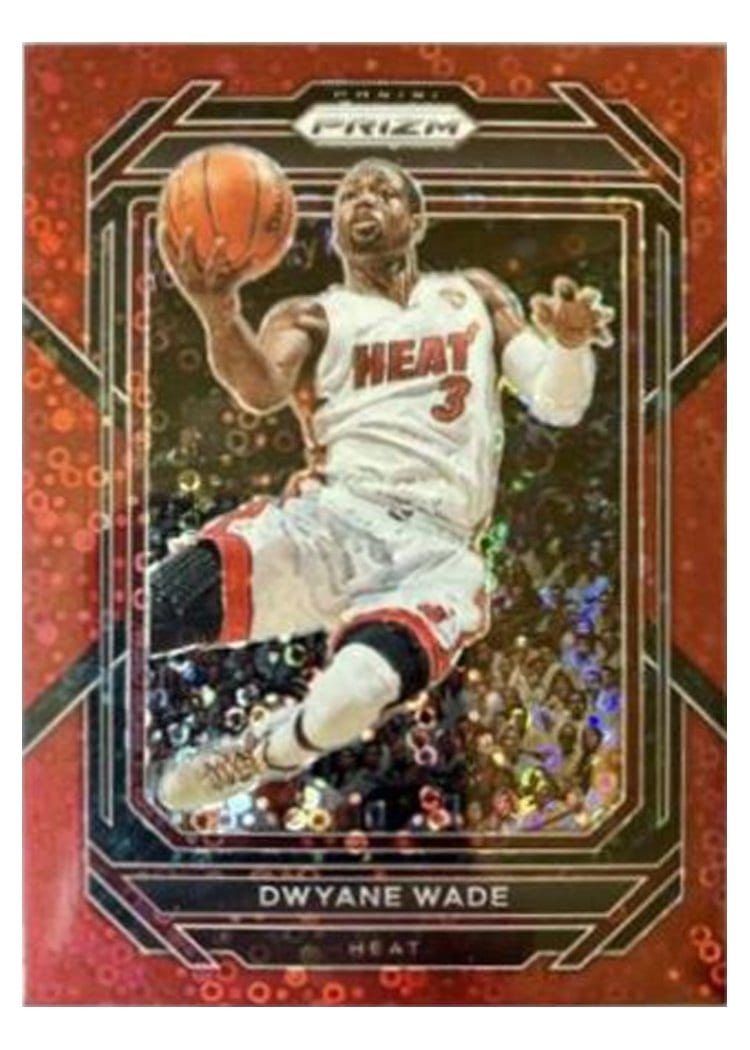 2022-23 Panini Prizm Base Set Dwyane Wade Fast Break Red Prizm #294 card