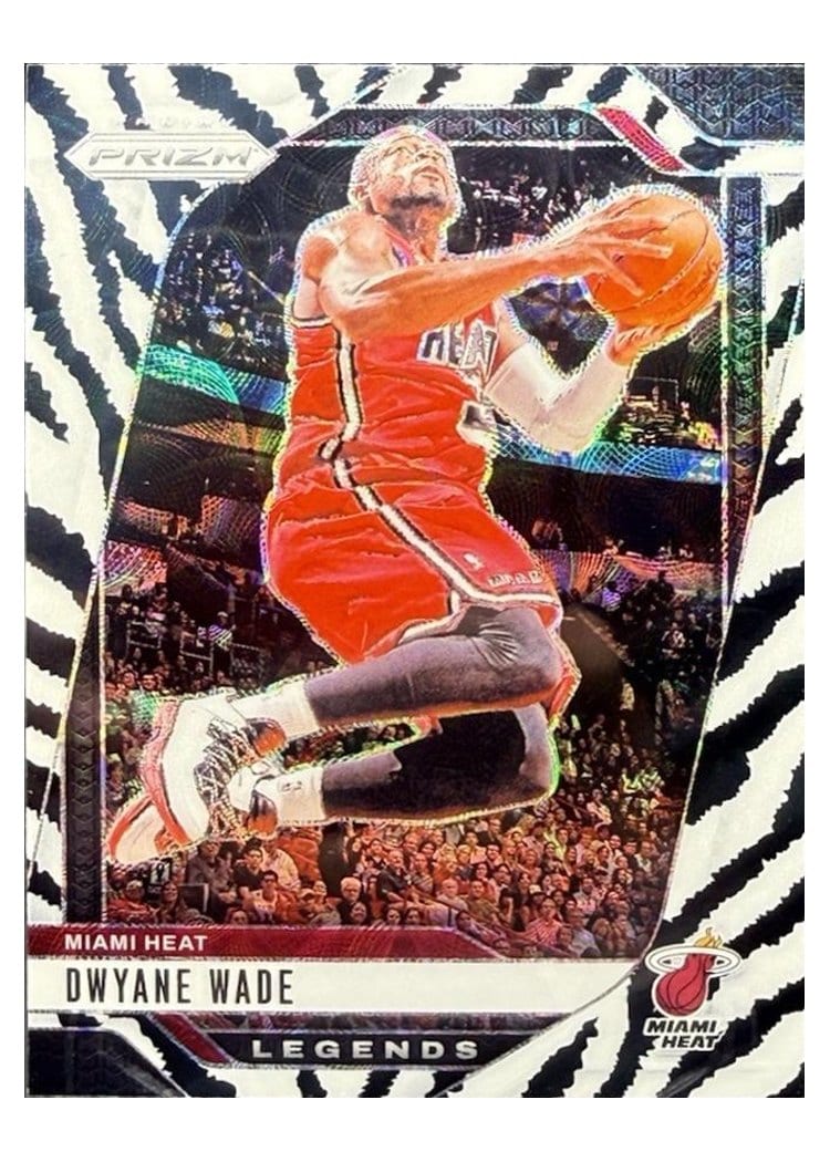 2024-25 Panini Prizm Base Set Dwyane Wade White Tiger Stripe #276 card