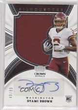 2021 Panini Chronicles Crown Royale Silhouette Autographs Dyami Brown #CRS-DBR card