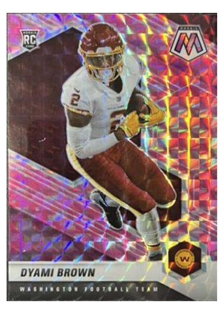 2021 Panini Mosaic Base Set Dyami Brown Camo Pink Mosaic #323 card