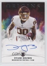 2021 Panini Origins Rookie Autographs Dyami Brown #RA-DB card
