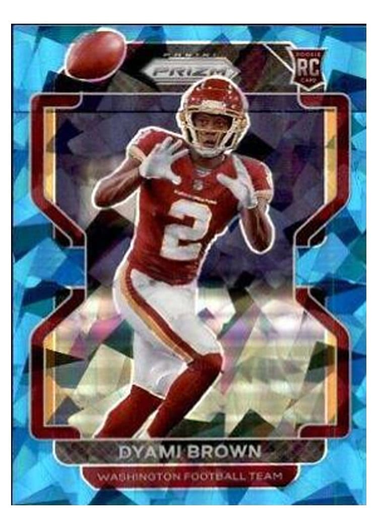 2021 Panini Prizm Base Set Dyami Brown Blue Ice Prizm #353 card